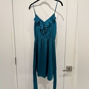 Rebecca Taylor Ruffle Spaghetti Strap Dress
